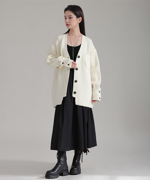 Rib Knit Cardigan